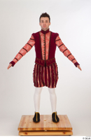 Photos Man in Historical Gothic Suit 1 Ghotic Suit Medieval Clothing Red and White a poses whole body 0001.jpg